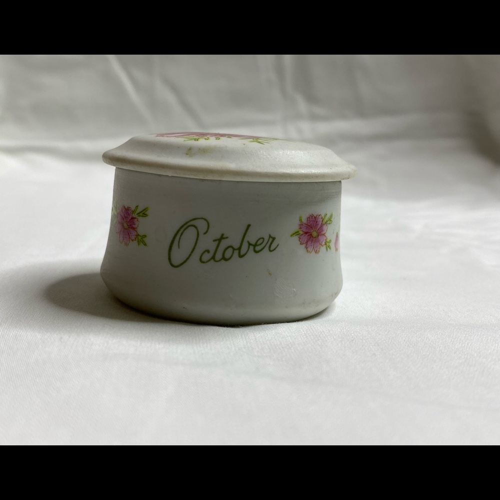 Vintage Lefton Hand Painted October Flower Box